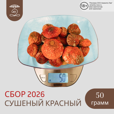Мухомор красный 50 гр Новый урожай 2026